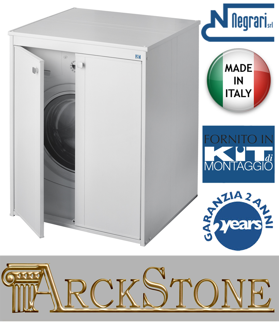 Armario Móvil Cubierta Protector Piel Vacuna Lavadora Tina de Negrari